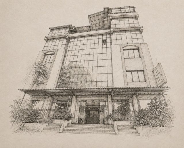Hotel Thakali Inn, illustrated